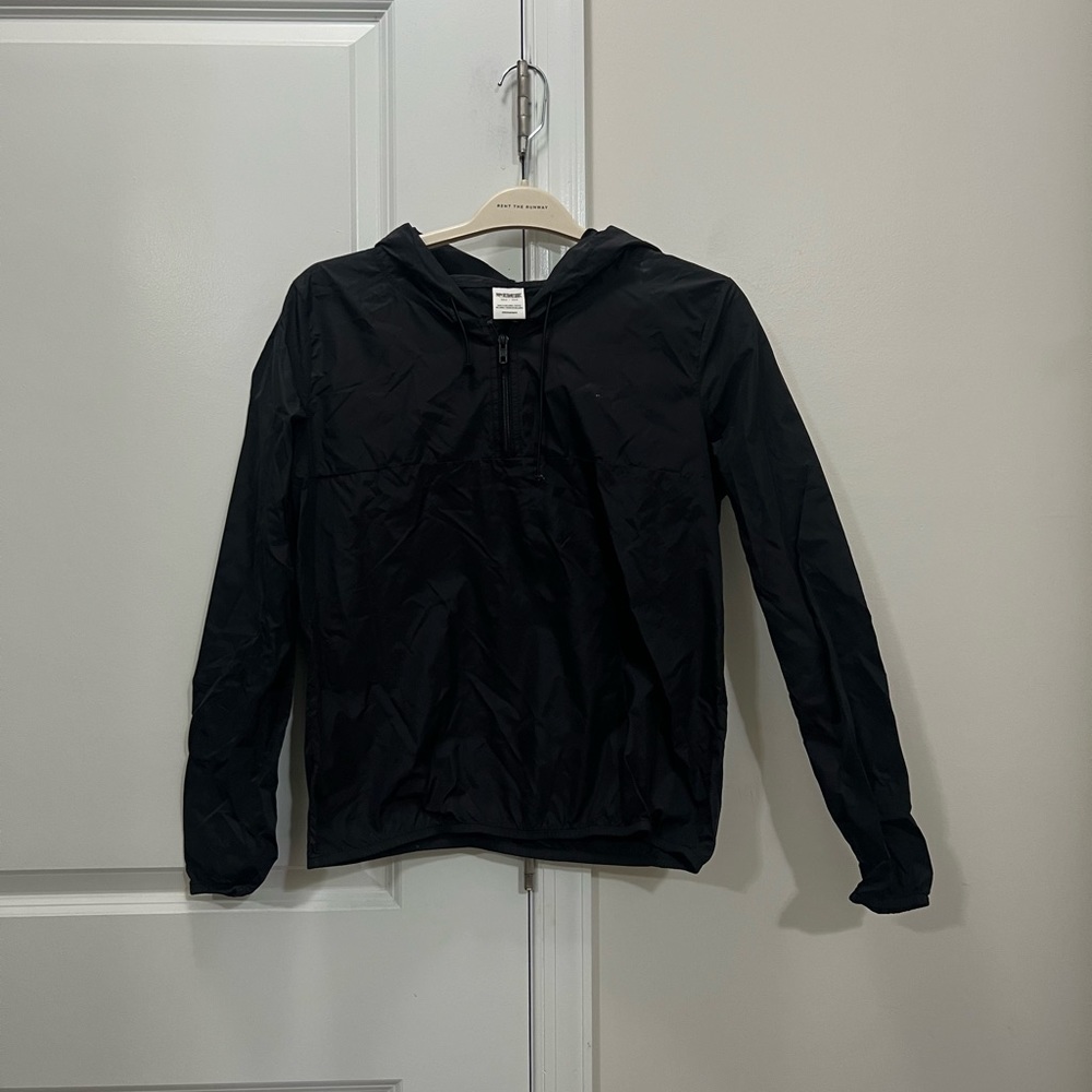 Victoria’s Secret PINK Black Pullover Windbreaker Jacket Size XS/S